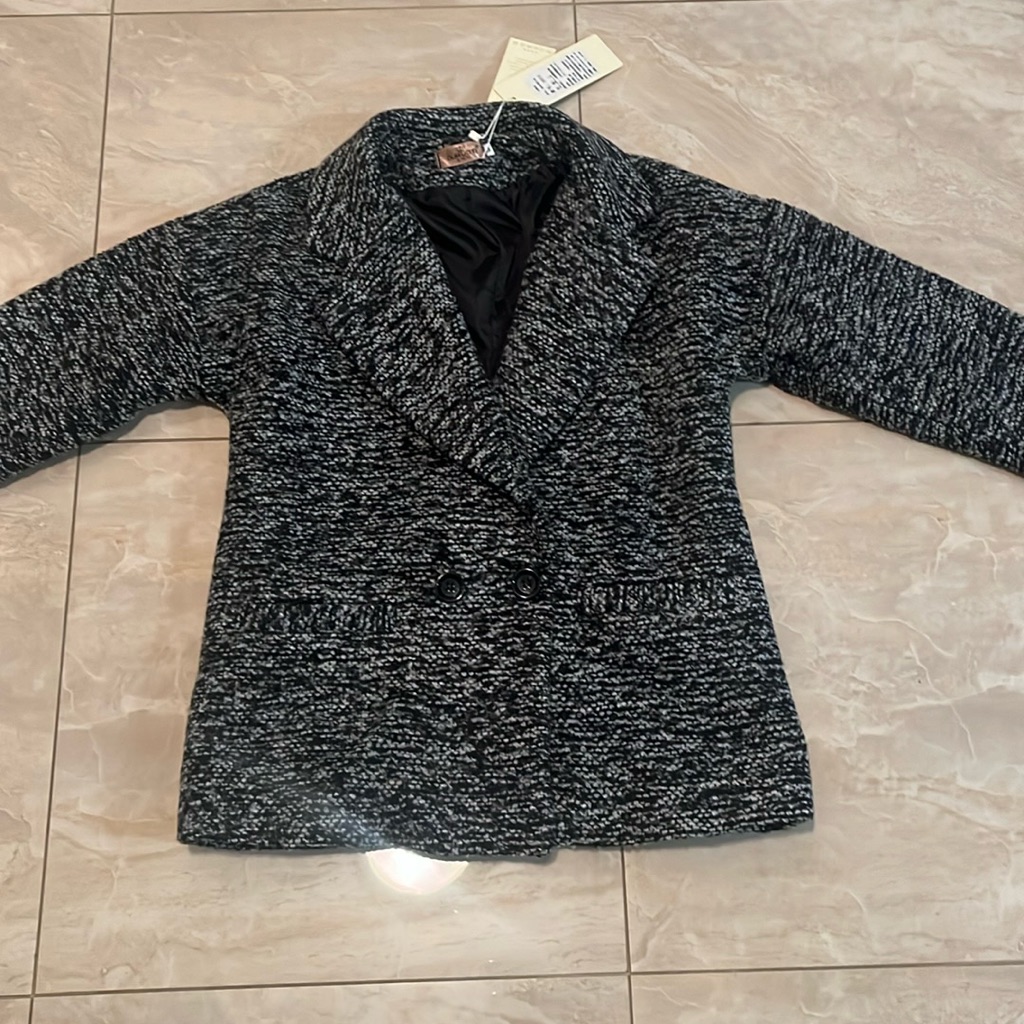 Marbled Single Button Coat
